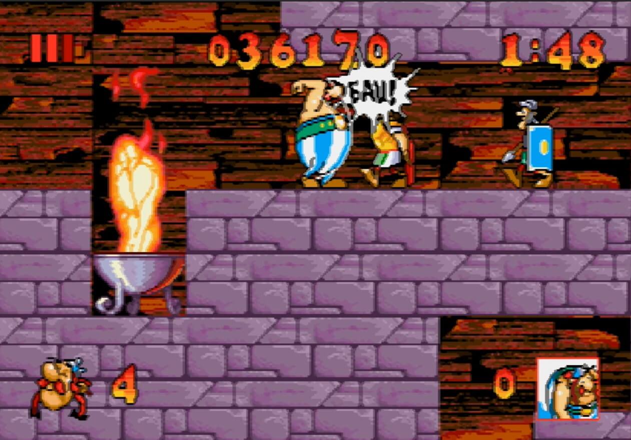 Asterix and the Great Rescue - геймплей игры Sega Mega Drive\Genesis